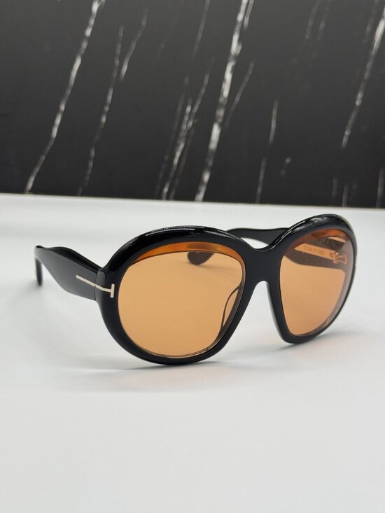 NEW TOM FORD ANGELICA FT1193 01E SUNGLASSES WOMEN BLACK ORANGE EYEWEAR TF1193 main image 7